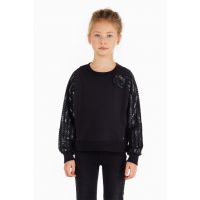 Bluza cu maneci cu paiete