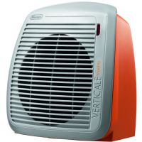 Aeroterma De’Longhi HVY1020, 2000 W, Termostat reglabil, Protectie supraincalzire, Protectie anti-inghet, Gri/Portocaliu