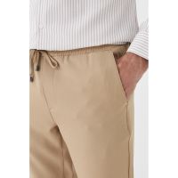 Pantaloni crop jogger cu snur de ajustare