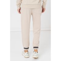 Pantaloni sport cu talie medie si snur