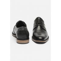 Pantofi derby din piele cu model piele de reptila