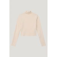 Bluza de bumbac cu guler inalt