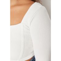 Bluza crop striata