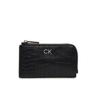 Etui pentru carduri Calvin Klein Ck Daily Zip Cardholder_Croco K60K612191 Negru