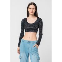 Bluza crop striata