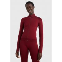 Bluza cu fermoar si maneci raglan - pentru fitness