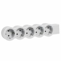 Bloc Multipriza Mobil Standard Revolution 5x2P+T alb-gri