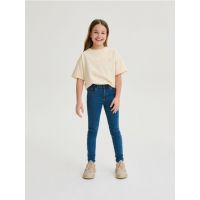 Blugi skinny high waist - albastru
