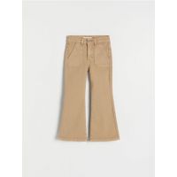 Blugi flare elastici - bej