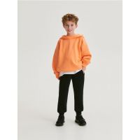 Pantaloni jogger grosi cu fermoare - negru