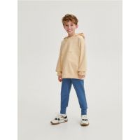 Pantaloni jogger grosi cu fermoare - Albastru metalizat