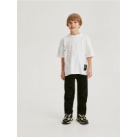 Pantaloni jogger sport cu fermoare - negru