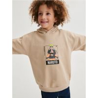 Bluza sport Naruto, oversized - bej