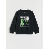 Bluza sport Minecraft - negru