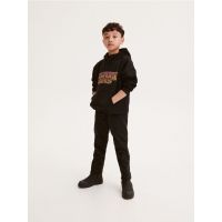 Hanorac oversized Stranger Things - negru