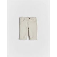 Pantaloni chino cu continut ridicat de bumbac - bej