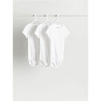 Set de 3 bodyuri - alb