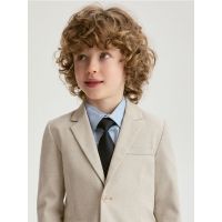 Blazer elegant din amestec de viscoza - bej