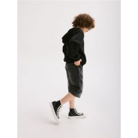 Pantaloni scurti din denim - negru