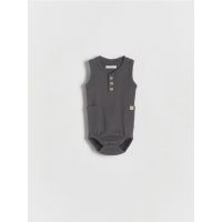 BABIES` BODY SUIT - gri-inchis