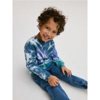 Tricou oversized cu maneca lunga - violet