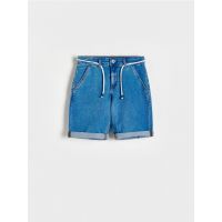 Bermude din denim - albastru