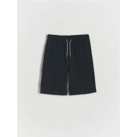 Pantaloni scurti cargo - negru