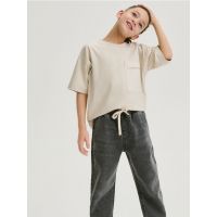 Blugi jogger elastici - gri deschis