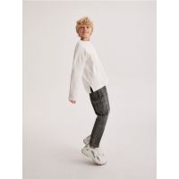 Blugi regular cargo - gri deschis