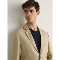 Blazer slim fit, din in - bej