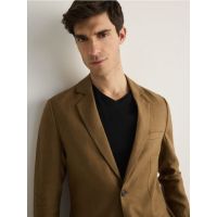 Blazer slim fit, din in - maro