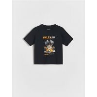 T-shirt oversize - negru
