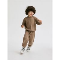 Pantaloni jogger din bumbac - maro