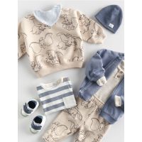 Bluza sport Dumbo, din bumbac - nude