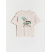 T-shirt oversize - nude
