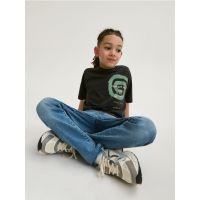 Tricou regular - gri-inchis