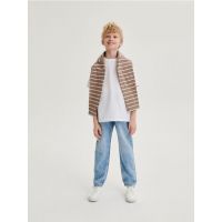 Pantaloni loose fit din denim clasic - albastru
