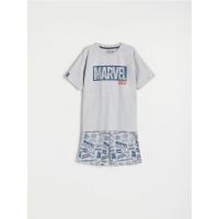 Pijama din doua piese Marvel - gri-inchis