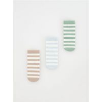 Set de 3 perechi de sosete - verde-pal