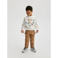 PANTALONI chino CU BRETELE - brun-auriu
