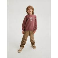 Bluza sport oversized cu imprimeu - mov