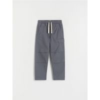 Pantaloni regular - gri-inchis
