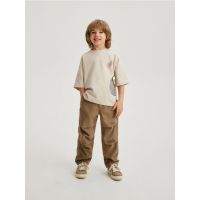 Pantaloni din stofa cu buzunare - bej