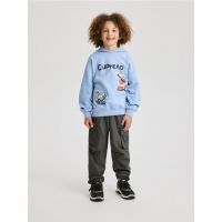 Pantaloni parachute, cu buzunare cargo - gri-inchis