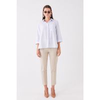 Pantaloni crop conici