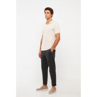 Pantaloni sport cu croiala dreapta si snur de ajustare
