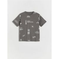 T-shirt oversize - gri-inchis