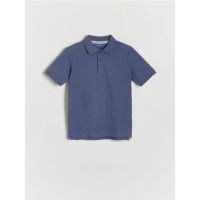 Tricou polo - Albastru metalizat
