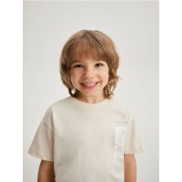 T-shirt cu imprimeu - crem