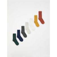 Set de 7 perechi de sosete - crem